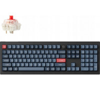 Keychron - V6 Max QMK/VIA Wireless Custom Mechanical Keyboard - mechaniczna Fully Assembled Knob Red