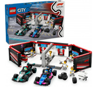 City F1® Garaż i bolidy Mercedes-AMG i Alpine (60444)