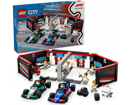 City F1® Garaż i bolidy Mercedes-AMG i Alpine (60444)