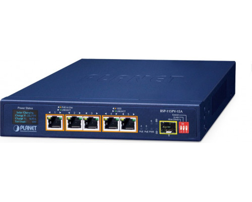 PLANET BSP-115PV-15A     Gigabit Ethernet (10/100/1000) Support PoE Blue
