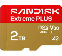 SD  SanDisk Extreme Plus MicroSDXC 2 TB UHS-I/U3 A2 V30 (SDSQXBD-2T00-GN6MA)