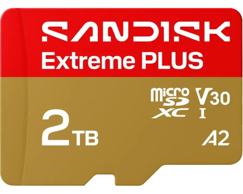 SD  SanDisk Extreme Plus MicroSDXC 2 TB UHS-I/U3 A2 V30 (SDSQXBD-2T00-GN6MA)