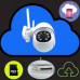 Zewnętrzna Kamera WIFI Obrotowa 1080p POLSKA APLIKACJA ŚLEDZENIE FULL HD SD