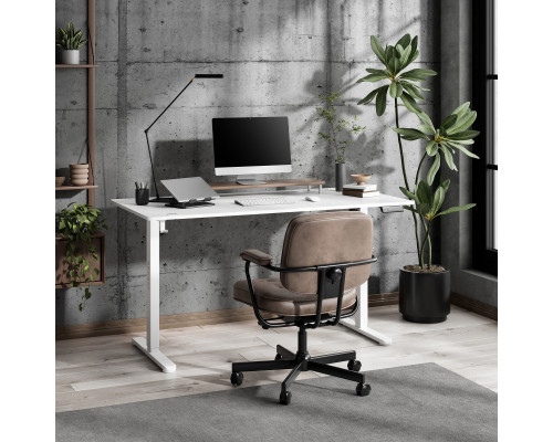 Gaming galds SENSE7 NOJO LIGHT White 140 cmx70 cm
