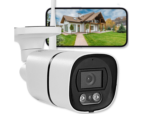 Zewnętrzna WIFI FULL HD 4x ZOOM Metalowa 5MPx Powiadomienia 1080p [SAP-02]