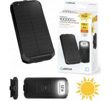 Green Cell PLATINET POWER BANK 10000 mAh WIRELESS CHARGER 15W SOLAR PANEL 2x USB-A + USB-C [46030]