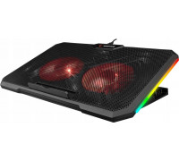 Rampage AD-RC12 GameZone Stand chłodwith ąca pod laptop 5-17" RGB regulowana