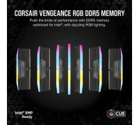 CORSAIR VENGEANCE RGB 32GB 2x16GB DDR5 6000MHz DIMM CL38-44-44-96 1.35V Std PMIC Intel XMP Memory Black