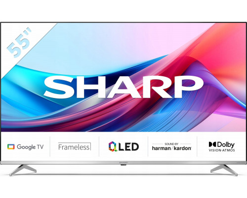 Sharp 55GP6265E 55'' UHD Google Smart TV silver