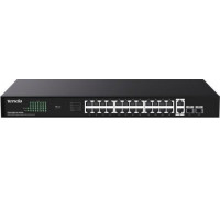 Switch  Tenda TEG1128P-24-410W 26x1GbE 2xSFP PoE