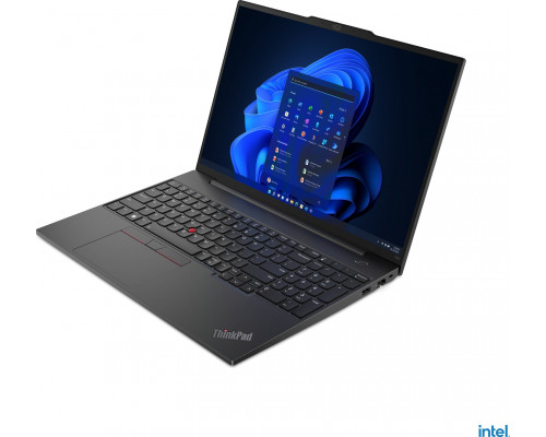 Lenovo ThinkPad E16 | Graphite Black | 16 " | IPS | WUXGA | 1920 x 1200 pixels | Anti-glare | Intel Core i5 | i5-1335U | 16 GB | DDR4 | Solid-state drive capacity 512 GB | Intel Iris Xe Graphics | Windows 11 Pro | 802.11ax | Bluetooth version 5.1 | K