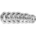 TOS SET TALERZY OLIMPIJSKICH STALOWYCH KALIBROWANYCH 2 x 0.25 - 1.25 KG (6 KG) HMS