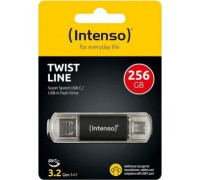Intenso Twist Line         256GB USB Stick 3.2  USB-C 'amp; USB-A