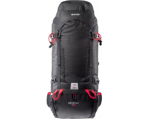 Plecak Hi-tec ROCK 65 black/high risk red