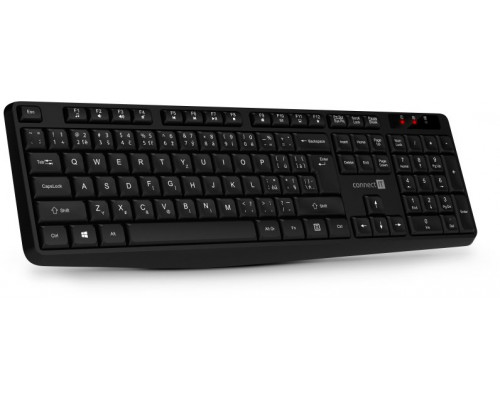 CONNECT IT Set Klávesnice+myš OfficeBase Wireless Combo, bezdrátová, černá