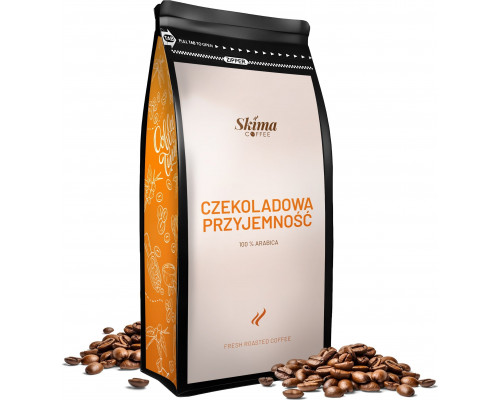 SkimaCoffee 1kg CZEKOLADOWA PRZYJEMNOŚĆ 100% ARABICA Świeżo Palona do ekspresu