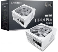 Montech Titan PLA 1200W - 80 PLUS & Cybenetics Platinum Netzteil, modular, PCIe 5.1 - 1200 Watt, weiß