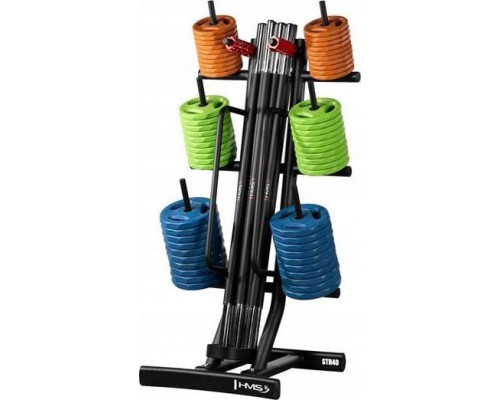 ZESTAW TRAINING PUMP SBP22 SZTANGA 10 x 20 KG (200 KG) + STOJAK STR40 HMS