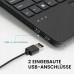 Perixx PERIBOARD-525 DE B Mini-USB-klawiatura z touchpadem czarny