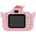 Aparat Cyfrowy 48MP Kamera 1080p dla Dziecka 5x Gry MP3 XREC X2 / Jednorożec Rose