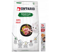 Ontario Cat Sensitive/Derma 2kg (Jautrioms)