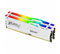 kingston DDR5 Fury Beast RGB 64GB(2*32GB)/6400 CL32 XMP biała
