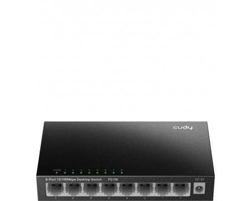 Switch Cudy FS108     Fast Ethernet (10/100) Black