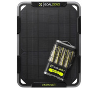 Goal Zero GUIDE 12 + NOMAD 5, Black, Green, Digital camera, Flashlight, Mobile phone/Smartphone, Tablet, CE, FCC, Nickel-Metal Hydride (NiMH), 2500 mAh, Solar, USB