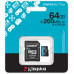 SD  Kingston Canvas Go! Plus (Gen4) MicroSDXC 64 GB Class 10 UHS-I/U3 A2 V30 (SDCG4/64GB)