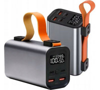 MOCNY POWERBANK 100W 30000mAh AMPEROMIERZ WOLTOMIERZ LATARKA LED 2xPD 2xUSB
