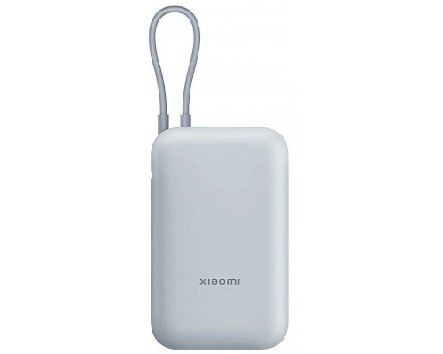 Xiaomi 33W Power Bank (Integrated Cable) | 10000 mAh | USB-C | Ice Mėlyna