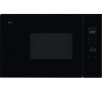Juodos spalvos 36cm aukščio įmontuojama mikrobangų krosnelė AEG TB6SM171DB