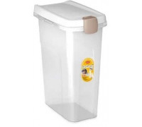 Container for storing pet food 10kg 25L 39x24x51cm transparent/white 8003507984509