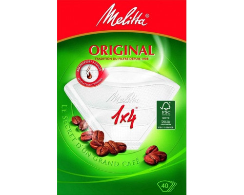 Melitta 1x4  40 gab. - Kafijas filtri