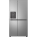 LG Refrigerator | GSLC41PYPE | Energy efficiency class E | Free standing | Side by side | Height 179 cm | Fridge net capacity 420 L | Freezer net capacity 221 L | Display | 36 dB | Grey