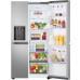 LG Refrigerator | GSLC41PYPE | Energy efficiency class E | Free standing | Side by side | Height 179 cm | Fridge net capacity 420 L | Freezer net capacity 221 L | Display | 36 dB | Grey