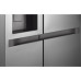 LG Refrigerator | GSLC41PYPE | Energy efficiency class E | Free standing | Side by side | Height 179 cm | Fridge net capacity 420 L | Freezer net capacity 221 L | Display | 36 dB | Grey