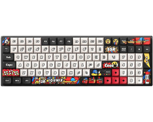 Ducky IQUNIX F97 Graffiti Slate Wireless Gaming  RGB - Moonstone-Switches