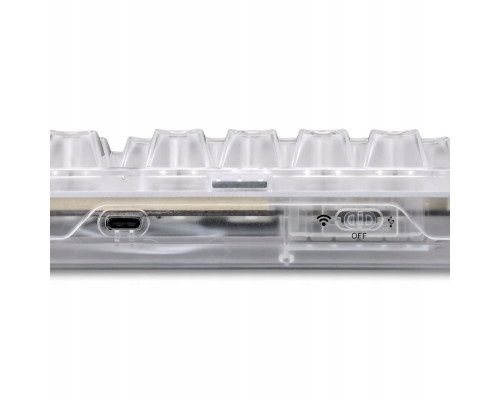 Sharkoon Gaming Tastatur Crystal Shark   weiß             DE