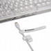 Sharkoon Gaming Tastatur Crystal Shark   weiß             DE
