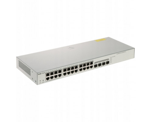 Ruijie Reyee RG-NBS3100-24GT4SFP-V2| Switch Zarządzalny, 28 portów, 24xGE, 4xSFP, L2, Rack, Cloud