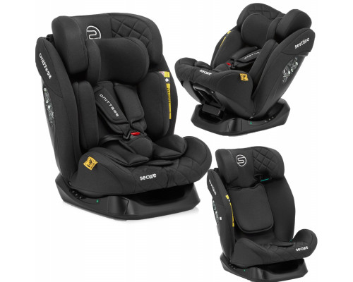 FOTELIK SAMOCHODOWY SESTTINO SECURE PRO BLACK 0-36KG 40-150cm