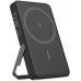Išorinė baterija 5000 mAh DELTACO, su stoveliu, bevielė, PD 20 W, magnetas, juoda / PB-Q1007 / 1903254