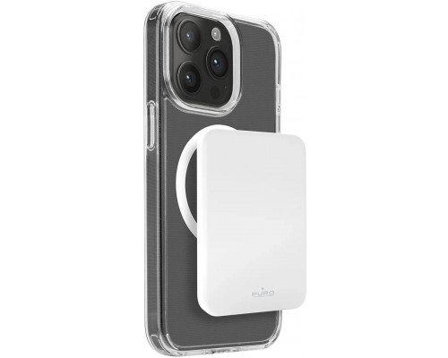 Puro Slim Power Mag 4200mAh z MagSafe USB-C - biały