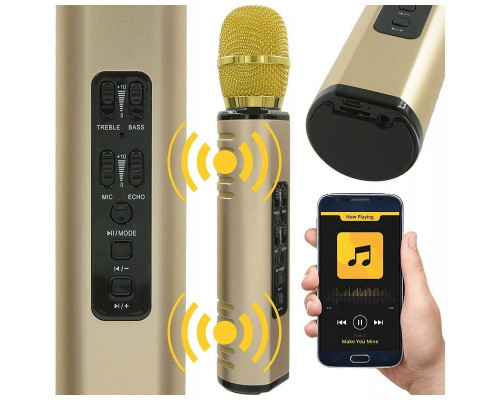 NN KM6 mikrofon karaoke Bluetooth głośnik bezprzew