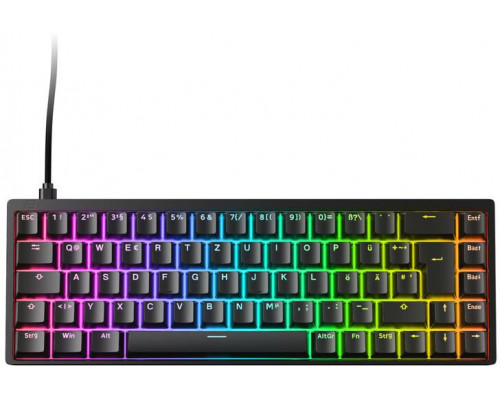 Endgame Gear KB65HE 8k  do gier, Hall Effect, 8000Hz, 65%, RGB - Raesha Silent, ISO (DE), czarny