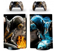 Naklejki Skórki na PlayStation 5 orawith  Pady Motyw Mortal Kombat