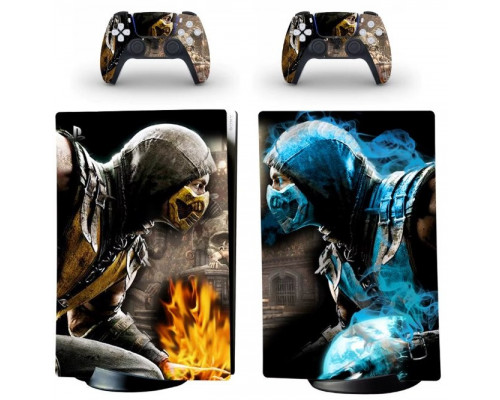 Naklejki Skórki na PlayStation 5 orawith  Pady Motyw Mortal Kombat