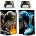 Naklejki Skórki na PlayStation 5 orawith  Pady Motyw Mortal Kombat