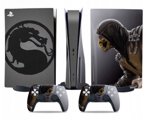 Naklejki Skórki na PlayStation 5 orawith  Pady Motyw Mortal Kombat